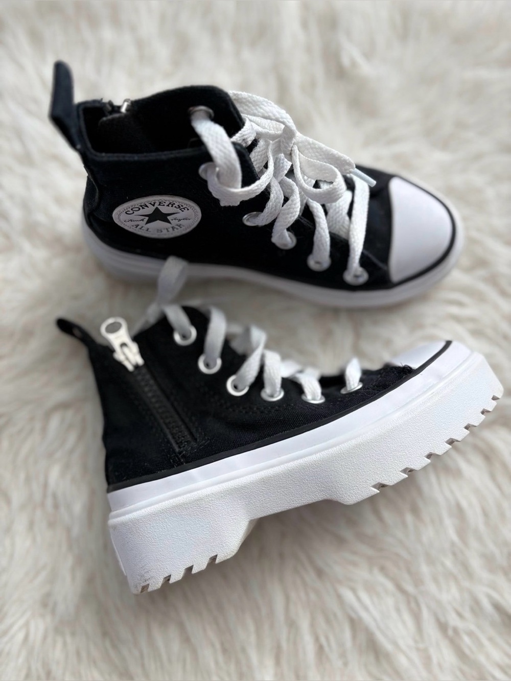 Converse Kids' Black High-Top Platform Sneakers 2